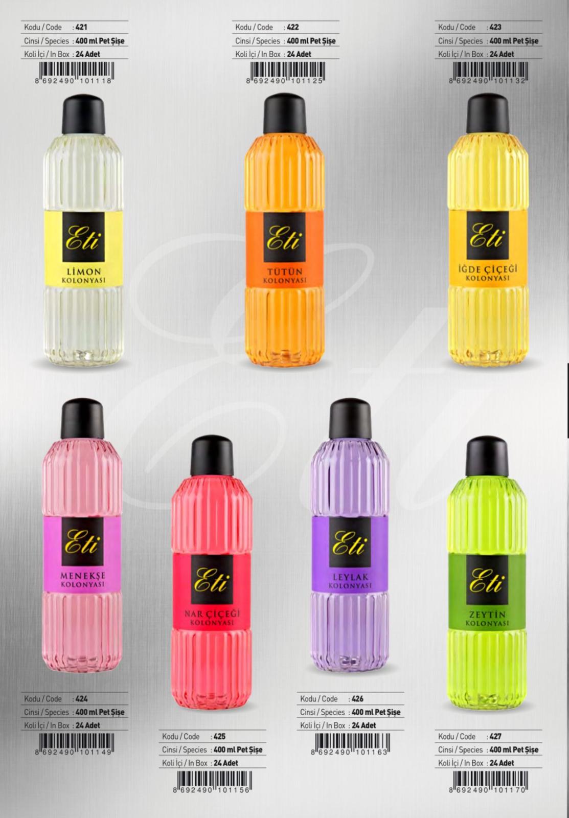 Eti 400 ml Kolonya Çeşitleri